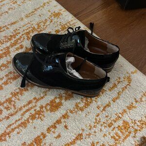 black women's  heeled sneakers size 8.5